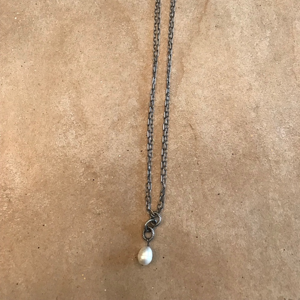 Silpada silver with pearl necklace